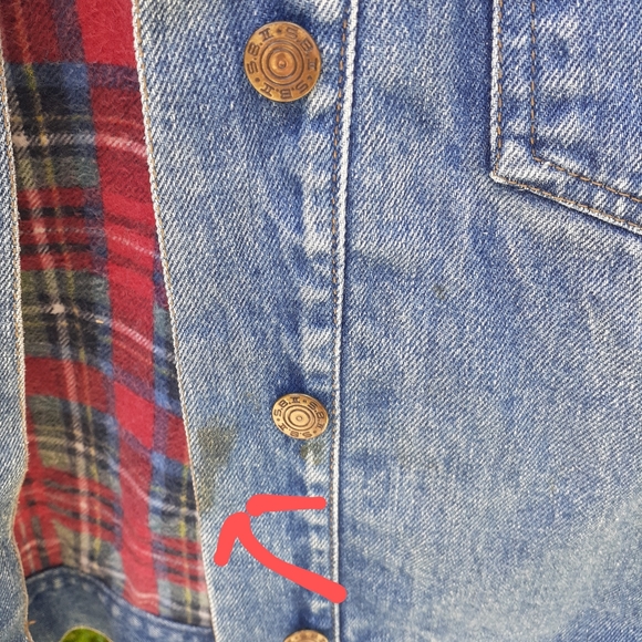 Vintage 1980s Sbii by Bitterman Denim jean jacket size Medium  Mens? Coat - Picture 3 of 5